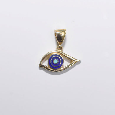 Evil Eye Pendant Charm 18-Karat Yellow Gold - Karina Constantine jewellery