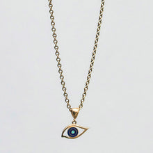 Load image into Gallery viewer, Evil Eye Pendant Charm 18-Karat Yellow Gold - Karina Constantine jewellery
