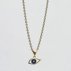 Evil Eye Pendant Charm 18-Karat Yellow Gold - Karina Constantine jewellery