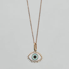 Load image into Gallery viewer, Evil Eye Pendant Charm 18-Karat Yellow Gold - Karina Constantine jewellery
