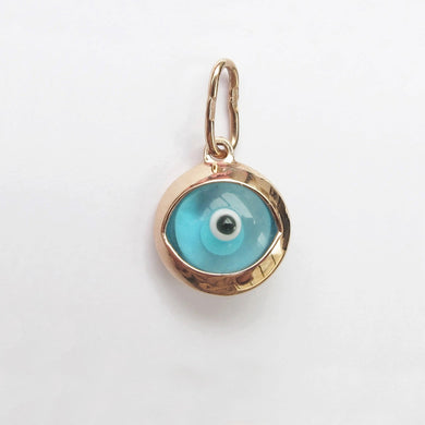 Evil Eye Pendant Charm 14-Karat Rose Gold - Karina Constantine Jewellery