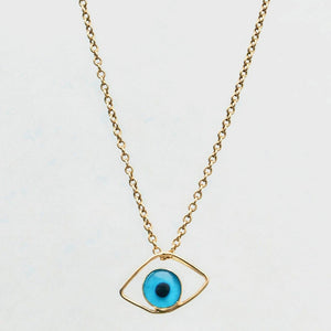 Evil Eye Pendant Necklace 14-Karat & 9-Karat - Karina Constantine jewellery