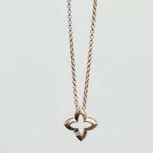 Load image into Gallery viewer, Floating Diamond Lucky Clover Charm Pendant 14-Karat Rose Gold - Karina Constantine jewellery
