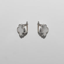 Load image into Gallery viewer, Four Leaf Clover Mother of Pearl Earrings Sterling Silver - Karina Constantine
