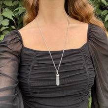 Load image into Gallery viewer, Clear Quartz Crystal Pendant Necklace Sterling Silver - Karina Constantine jewellery
