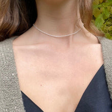 Load image into Gallery viewer, Cubic Zirconia Beaded Choker Sterling Silver -Karina Constantine jewellery
