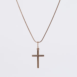 Cross Pendant 14-Karat Rose Gold - Karina Constantine Jewellery