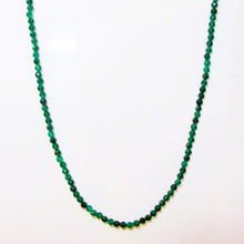 Load image into Gallery viewer, Green Agate Beaded Gemstone Necklace Sterling Silver - Karina Constantine jewellery
