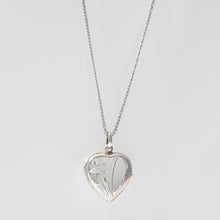 Load image into Gallery viewer, Heart Locket Pendant Necklace Sterling Silver - Karina Constantine jewellery
