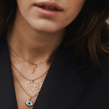 Load image into Gallery viewer, Diamond Cross Pendant Necklace 14-Karat Rose Gold - Karina Constantine jewellery
