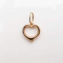 Load image into Gallery viewer, Open Heart Charm Pendant 14-Karat Rose Gold - Karina Constantine jewellery
