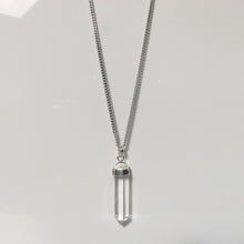 Load image into Gallery viewer, Clear Quartz Crystal Pendant Necklace Sterling Silver - Karina Constantine jewellery
