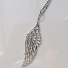 Load image into Gallery viewer, Angel Wing Pendant Necklace Sterling Silver - Karina Constantine Jewellery
