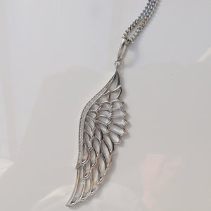 Angel Wing Pendant Necklace Sterling Silver - Karina Constantine Jewellery