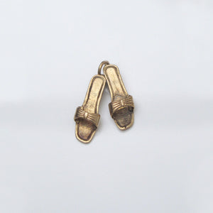 Gold Mules Charm Pendant 9-Karat Yellow Gold Circa 1900s - Karina Constantine jewellery