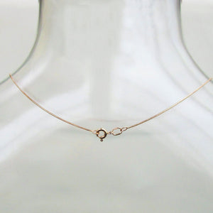 Gold Short Round Snake Chain 14-Karat Rose Gold - Karina Constantine Jewellery