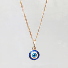 Load image into Gallery viewer, Evil Eye Pendant Necklace 14-Karat Rose Gold - Karina Constantine Jewellery
