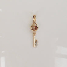 Load image into Gallery viewer, Key Pendant Charm 14-Karat Rose Gold - Karina Constantine jewellery
