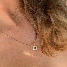 Load image into Gallery viewer, Emerald Pendant Necklace 14-Karat Rose Gold - Karina Constantine jewellery
