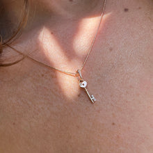 Load image into Gallery viewer, Key Pendant Charm 14-Karat Rose Gold - Karina Constantine jewellery
