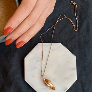 Gold Medium Venetian Box Chain Necklace 14-Karat Rose Gold - Karina Constantine Jewellery