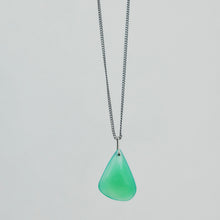 Load image into Gallery viewer, Jade Pendant Necklace Sterling Silver
