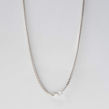 Load image into Gallery viewer, Silver Long Curb Chain Necklace Sterling Silver - Karina Constantine
