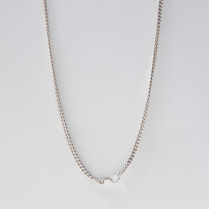 Silver Long Curb Chain Necklace Sterling Silver - Karina Constantine