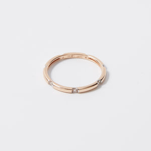 Gold Band Stacking Ring 14-Karat Rose Gold - Karina Constantine jewellery