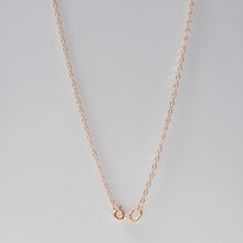 Load image into Gallery viewer, Gold Medium Flat Link Cable Chain Necklace 14-Karat Rose Gold - Karina Constantine jewellery
