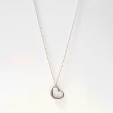 Load image into Gallery viewer, Open Heart Pendant Necklace Sterling Silver - Karina Constantine jewellery
