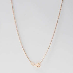 Gold Short Diamond Cable Chain 14-Karat Rose Gold - Karina Constantine jewellery