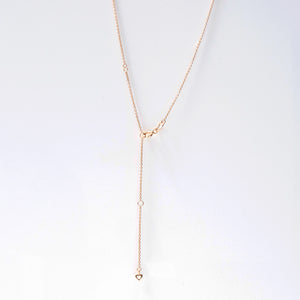 Single Pearl Pendant Necklace 14-Karat Rose Gold - Karina Constantine jewellery