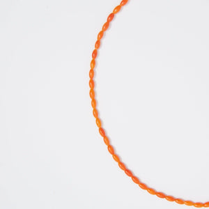 Orange Coral Beaded Gemstone Choker - Karina Constantine jewellery