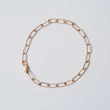 Load image into Gallery viewer, Gold Link Chain Bracelet 14-Karat Rose Gold - Karina Constantine
