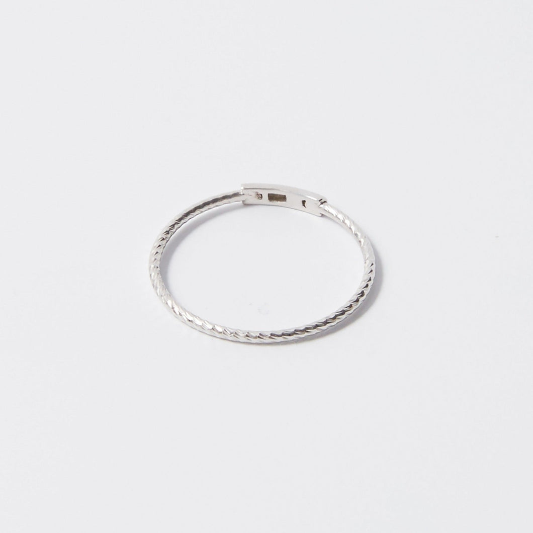 Mini Stacking Ring 14-Karat White Gold - Karina Constantine jewellery