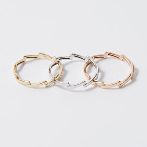 Zigzag Stacking Ring 14-Karat White Gold - Karina Constantine