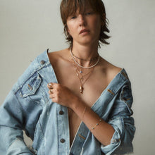 Load image into Gallery viewer, Seed Pearl Beaded Necklace Sterling Silver - Karina Constantine
