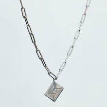 Load image into Gallery viewer, Love Letter Paperclip Necklace Sterling Silver - Karina Constantine jewellery
