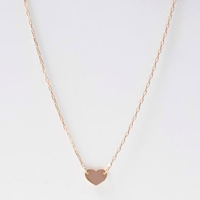 Mini Heart Choker Necklace 14-Karat Rose Gold - Karina Constantine jewellery