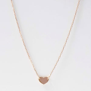 Mini Heart Choker Necklace 14-Karat Rose Gold - Karina Constantine jewellery