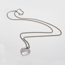 Load image into Gallery viewer, Mother of Pearl Heart Pendant Necklace Sterling Silver - Karina Constantine jewellery
