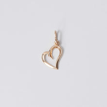 Load image into Gallery viewer, Open Heart Charm Pendant 9-Karat Rose Gold - Karina Constantine jewellery
