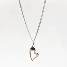 Load image into Gallery viewer, Open Heart Pendant Necklace Sterling Silver - Karina Constantine Jewellery
