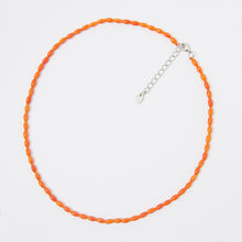 Load image into Gallery viewer, Orange Coral Beaded Gemstone Choker - Karina Constantine jewellery
