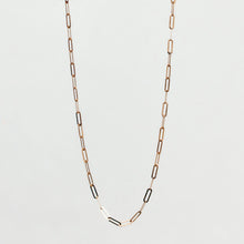 Load image into Gallery viewer, Paperclip Chain Necklace 14-Karat Rose Gold - Karina Constantine jewellery
